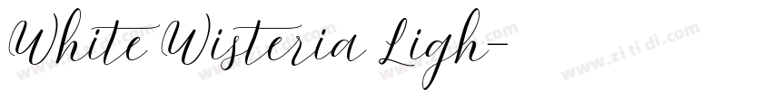 White Wisteria Ligh字体转换